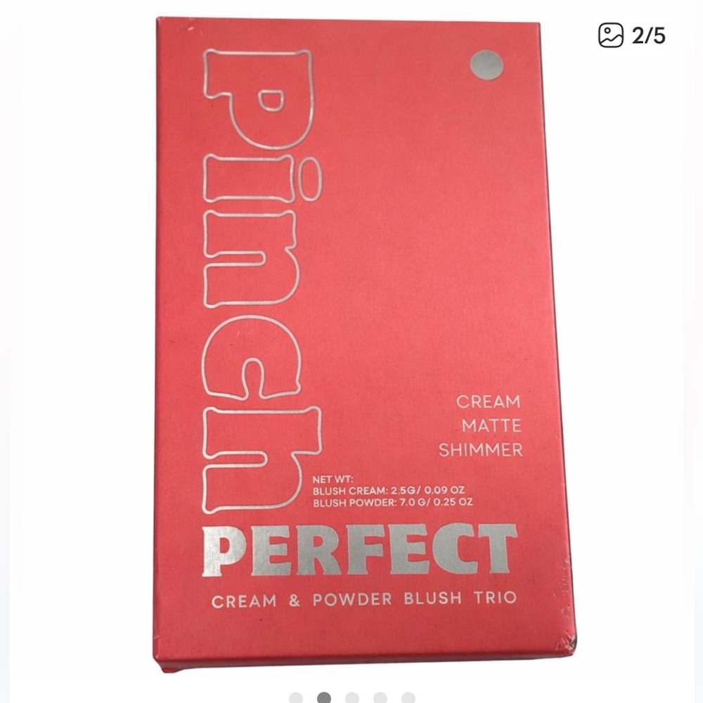 Pinch Perfect Blush Trio Coral Cream Matte Shimmer NWT